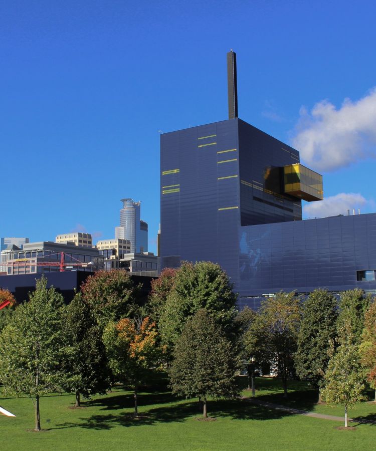 Guthrie Theater and Gold Medal Flour factory in Minneapolis, MN