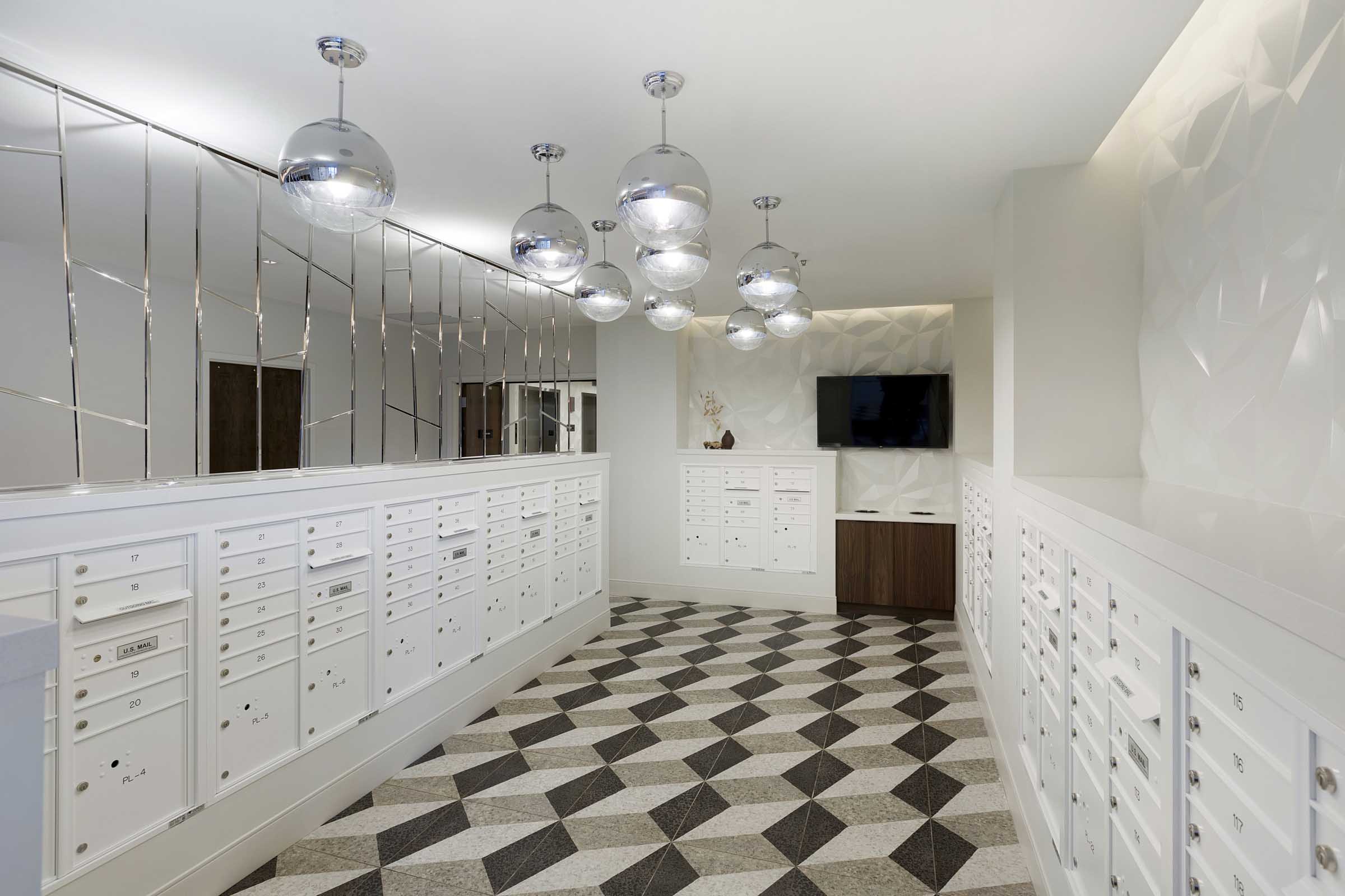 The Encore mailroom with Package Concierge