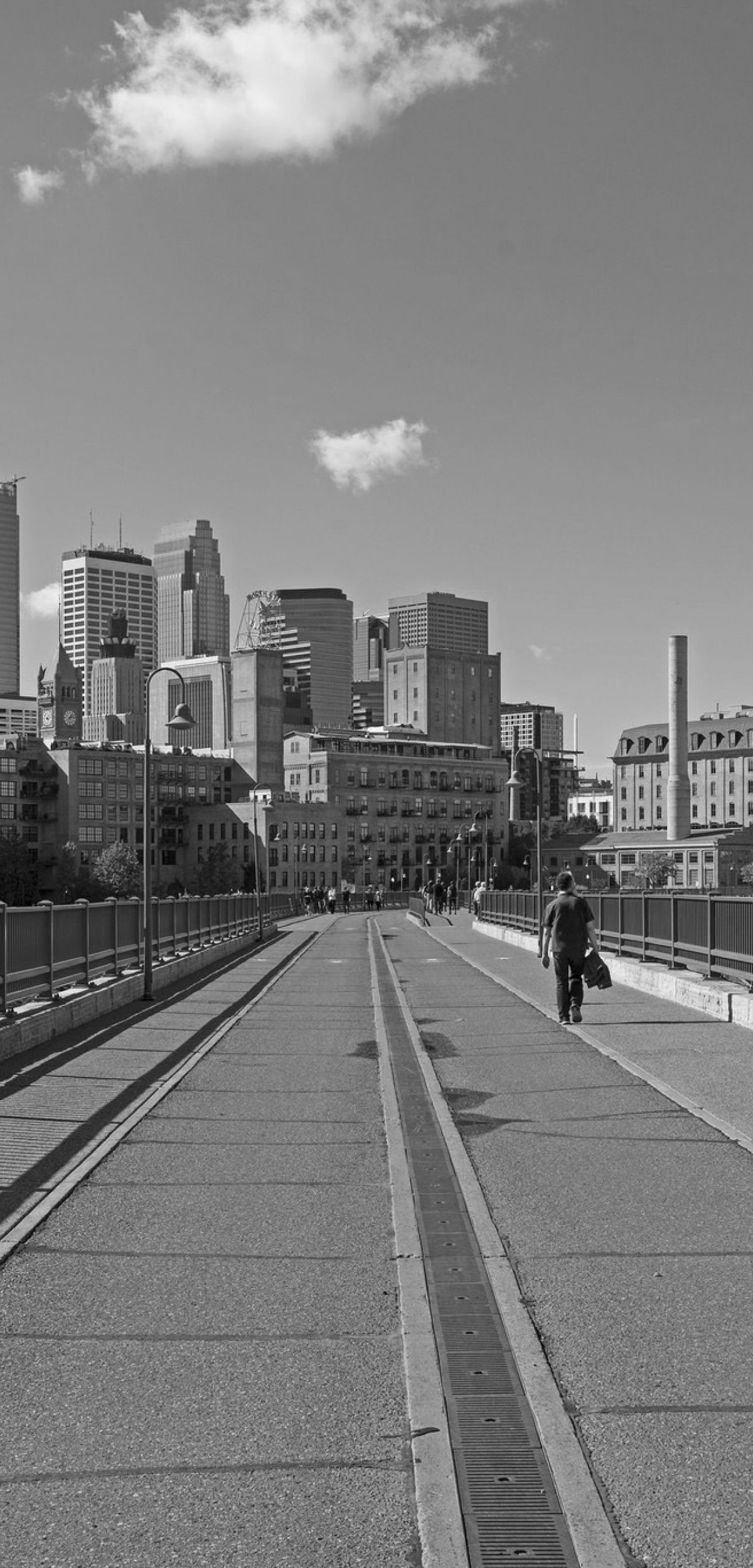 Pedestrian Bridge leading to downtown Minnesota